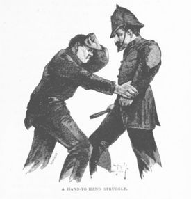 Fig. 6. "A Hand to Hand Struggle."