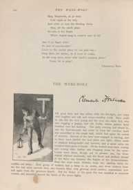 Page layout for "The Were-Wolf" in Atalanta