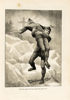 Everard Hopkins, last full-page illustration for "The Were-Wolf" in Atalanta