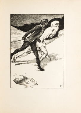 Laurence Housman, "The Race," showing White Fell as a hybrid woman/animal in the process of transformation