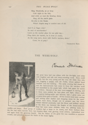 First page of “The Were-Wolf” as a Christmas story in Atalanta: A Magazine for Girls (1890). Public Domain