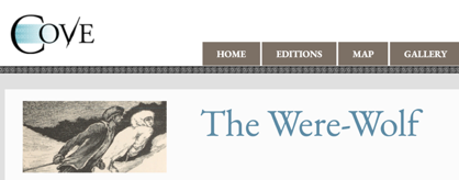 Screenshot of the Header for the Cove Edition of The Were-Wolf (2018)