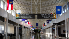 Inside Dulles airport