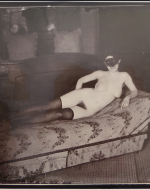 Bellocq, E. J. Storyville Photo, Masked woman. 1912.