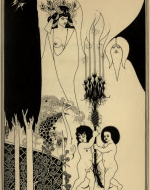 Eyes of Herod Illustration by Aubrey Beardsley as feature in Oscar Wilde's Salome, 1894. 