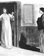 Helen Stoner stands outside her twin sister Julia's bedroom 