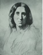 George Eliot, Chalk Drawing by Samuel Laurence (1860)