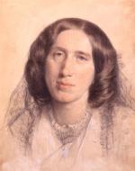 George Eliot, Chalk Drawing by Sir Frederic William Burton (1865)