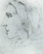 George Eliot, Sketch by Sara Hennell (circa 1847)