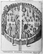 Sketch of Padua Botanical Garden's layout