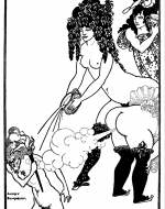 Beardsley, Aubrey. Lysistrata Defending the Acropolis. 1896.