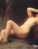 Jules Joseph Lefebvre 1876 "Mary Magdalene In The Cave"