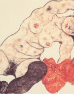 Egon Schiele's 1917 Sitting girl