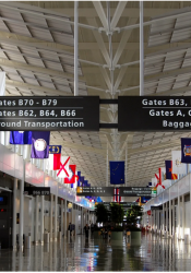 Inside Dulles airport