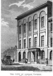 Engraving of the London Tavern in 1809