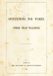 Cover of a pamphlet from 1887