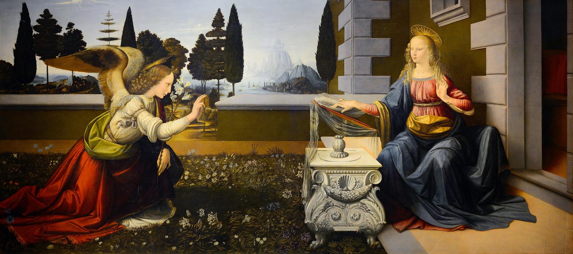 Annunciation by Leonardo da Vinci