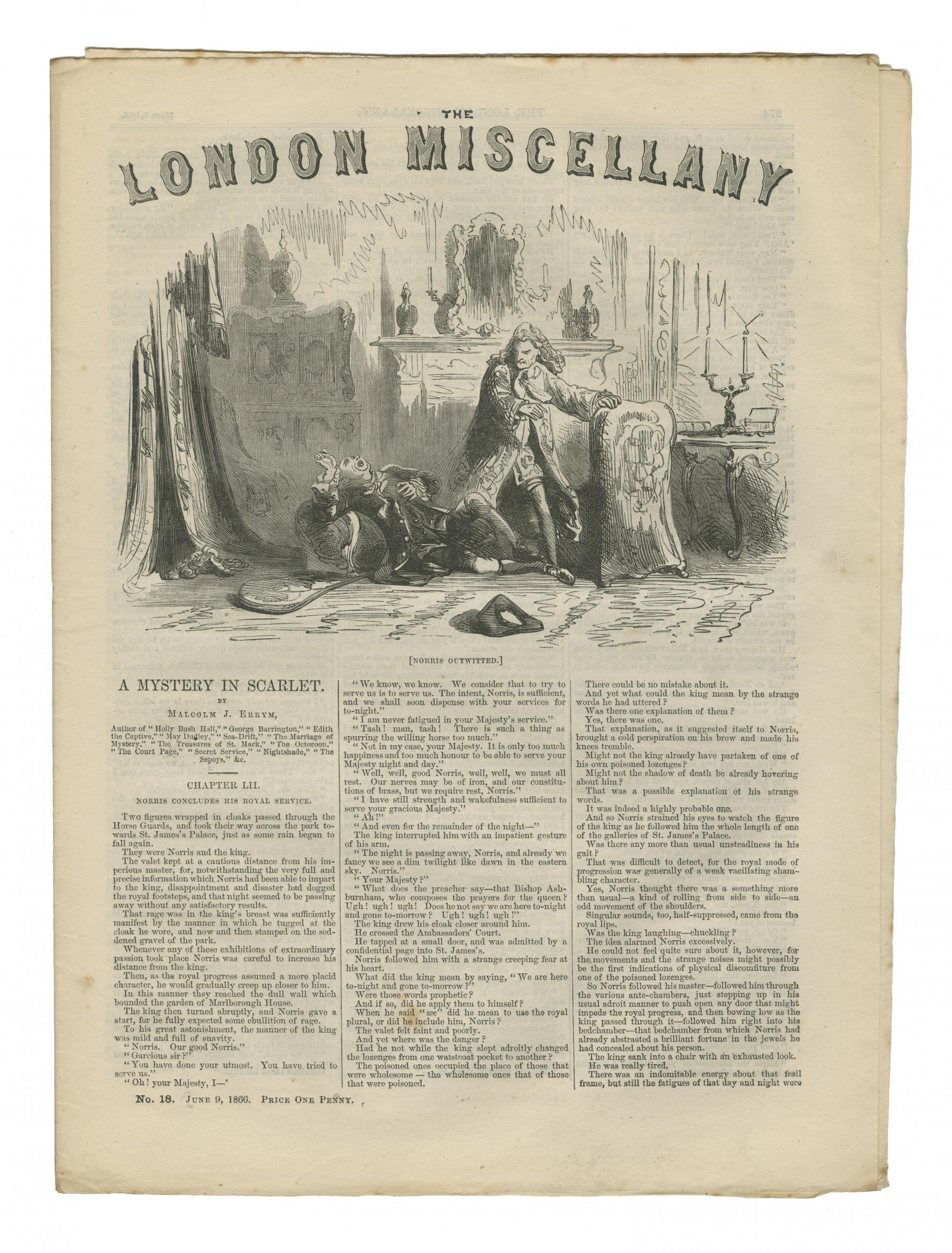 "Norris Outwitted." The London Miscellany 18 (9 June 1866), 259