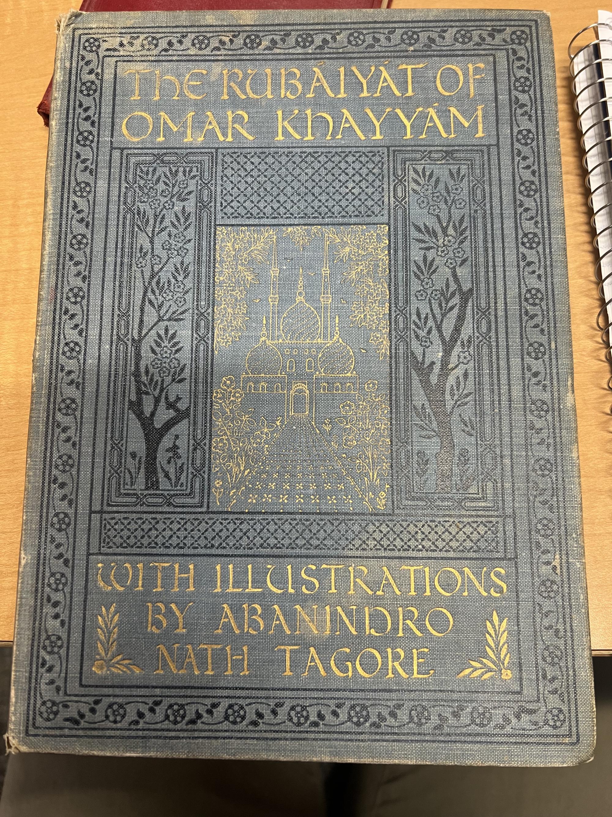 Cover of The Rubáiyát of Omar Khayyám with illustrations by Abanindro Nath Tagore.