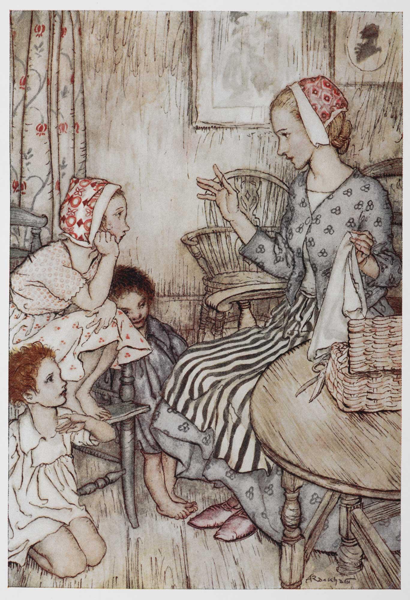 Laura the Storyteller, Goblin Market illustrated by Arthur Rackham