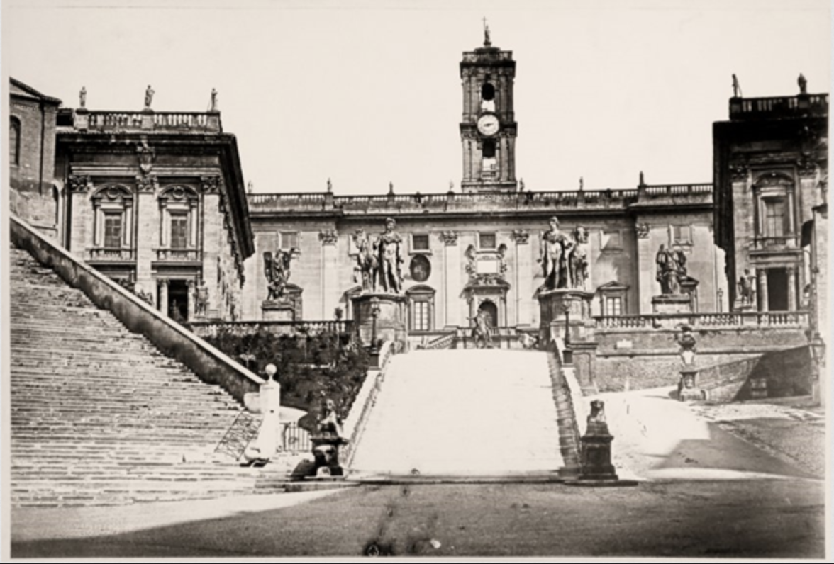 Campidoglio from the Piazza Aracoeli, Rome