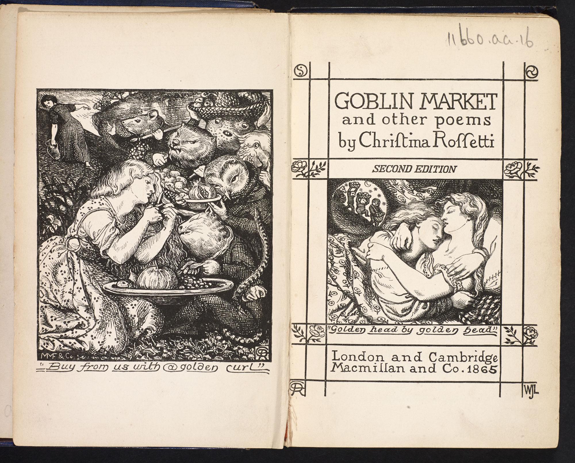 Goblin Market and other Poems. With two designs by D. G. Rossetti