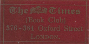 Times Book Club sticker