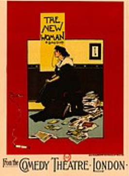 “The New Woman.” Poster design by Albert Morrow, 1894. Public domain, via Wikimedia Commons